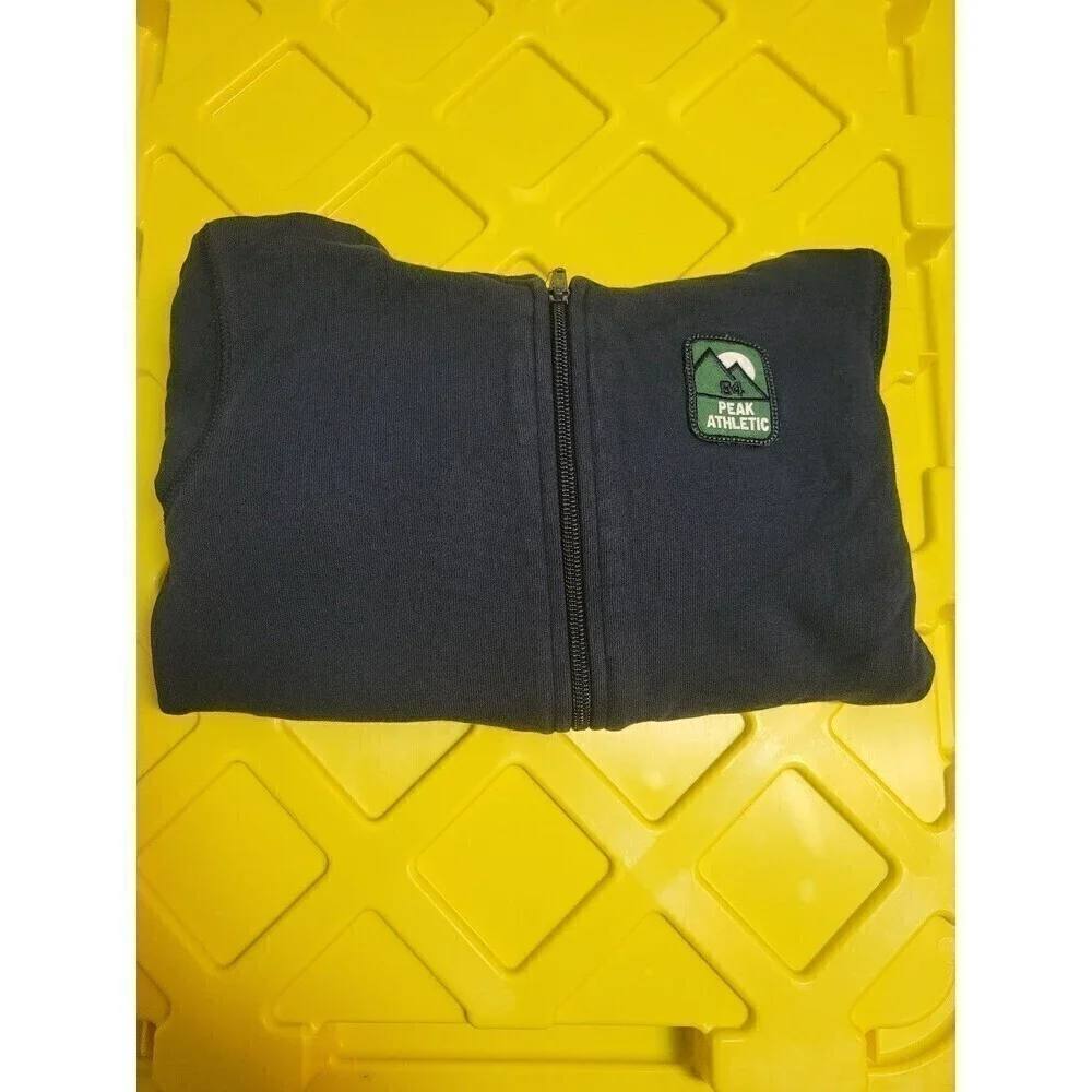 Old Navy Toddler Full-Zip Hoodie Navy Blue Peak Athletic Patch Green